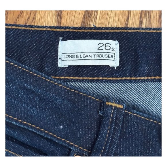 GAP 153581-00 Long & Lean Trouser Dark Wash Jean 26 Short EUC - Picture 4 of 5